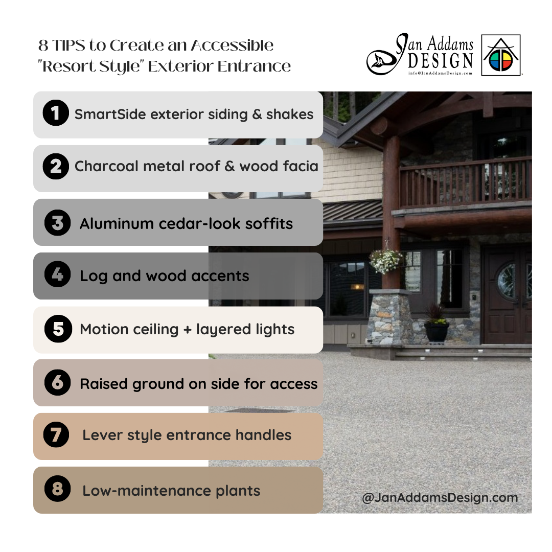 8 TIPS to Create an Accessible Resort Style Entrance